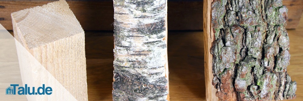 Verschiedene Holzarten