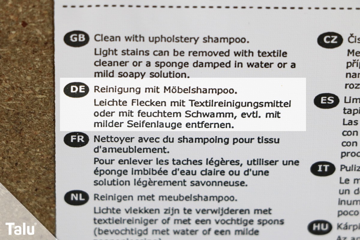 Microfaser-Couch reinigen