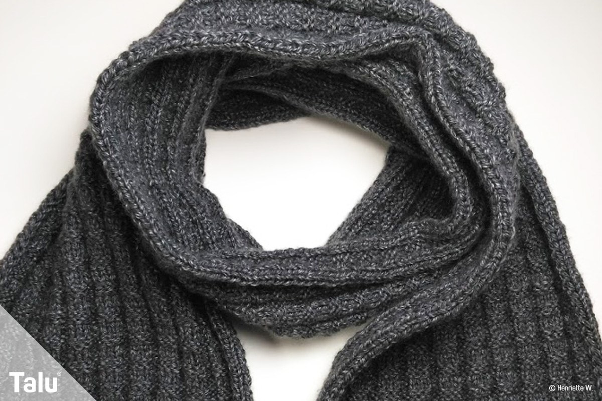 Herrenschal stricken