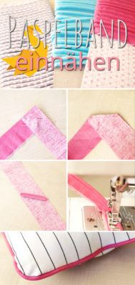 Paspelband einnähen