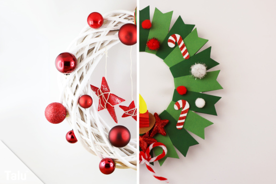 Weihnachtskranz basteln