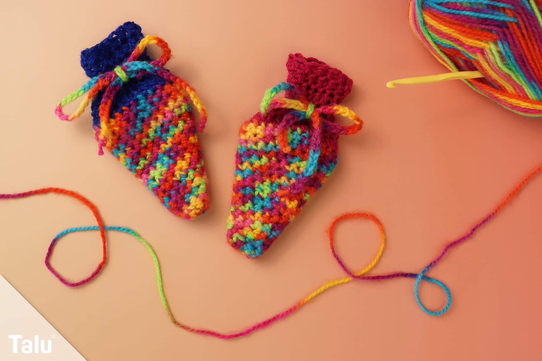 Mini Schultüte häkeln