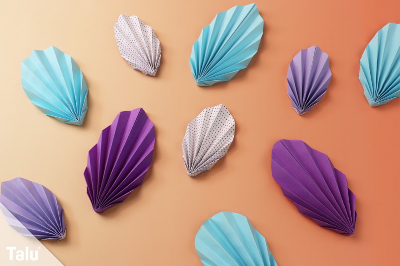 Origami Muschel aus Papier