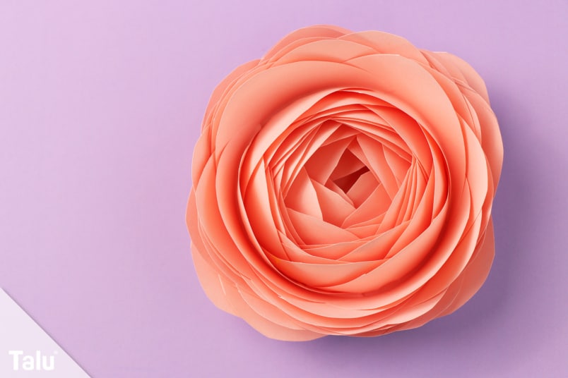 Papier Rose basteln