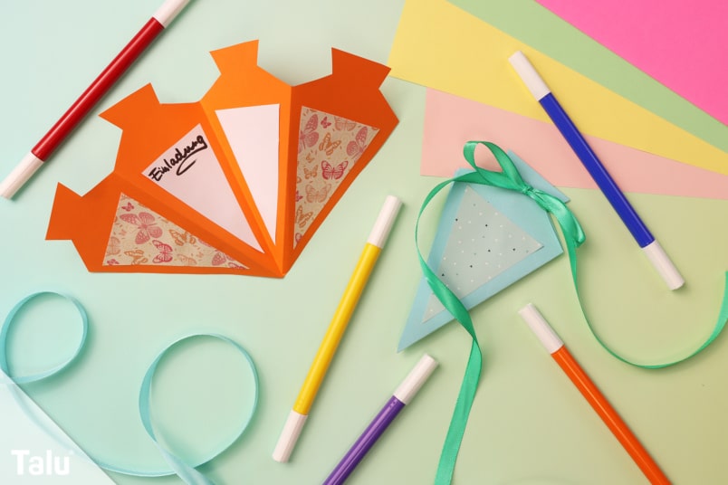 Einladung zur Einschulung basteln